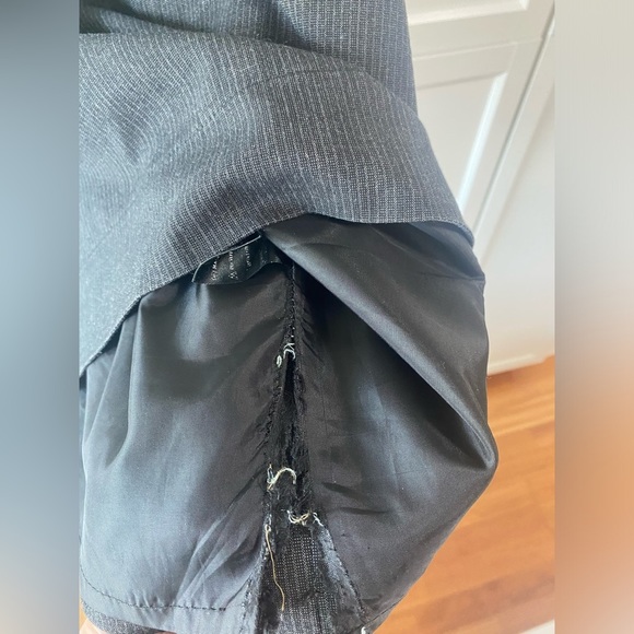 *SOLD*π FREE ADD ON High Waisted Dark Gray Pencil Skirt with a Bow - Picture 7 of 7